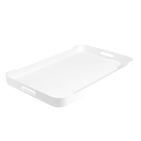 Essential 1.25 X 12 X 17 Rect. Tray With Handles, White, PK 36